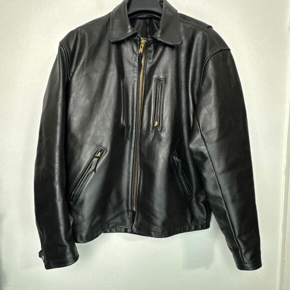 Langlitz Leathers Crescent Zip Up Leather Jacket XXL - Picture 1 of 11